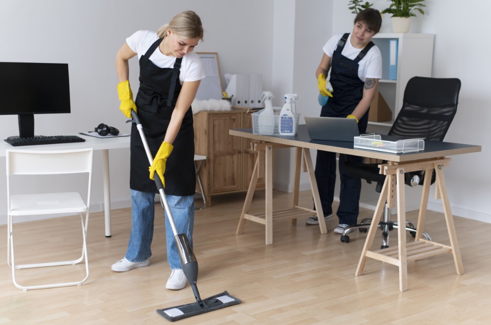 Équipe Ana Thuillard Nettoyages en intervention